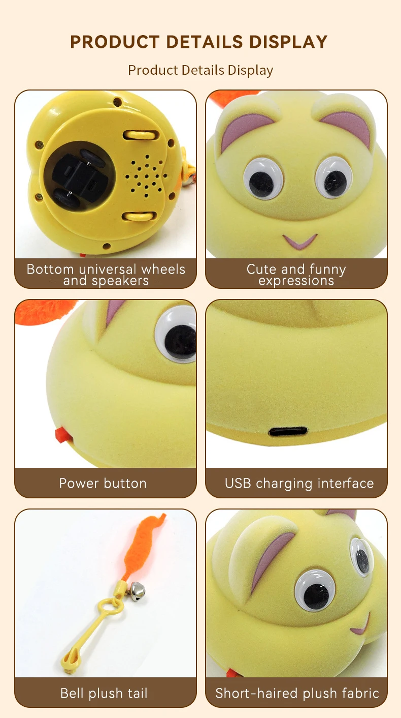 New Mouse-shaped Electric Cat Toy USB Charging Feature to Relieve Pets' Boredom Cat Toy Pet Products manufacture