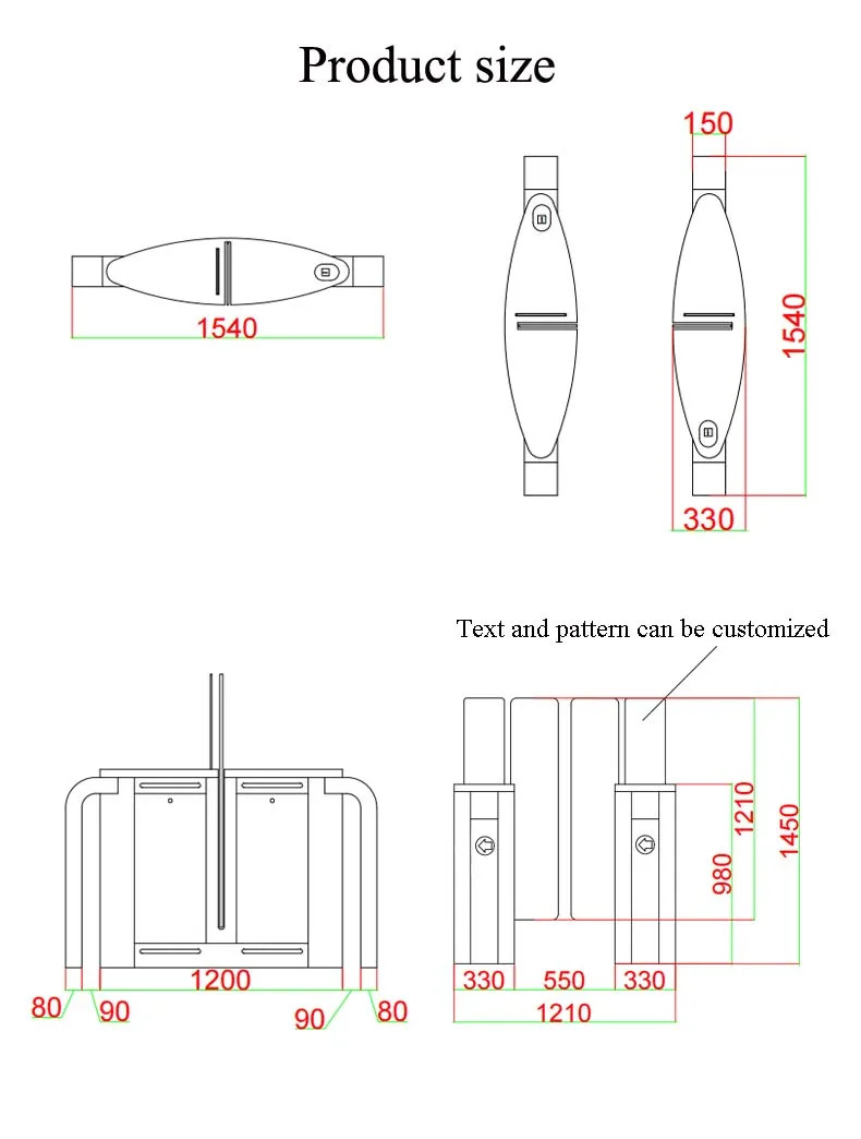 Face Recognition Reader Entrance Control Sliding Barrier Automated Entrance Gym Membership Turnstile