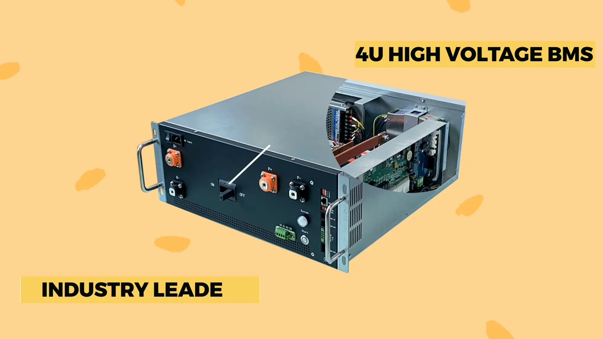 480v 250a 150s High Voltage Master Bms With Relay Contactor 15s Bmu