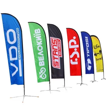 Custom printing outdoor 2.8m,3.4m,advertising promotion flying teardrop flag feather flag