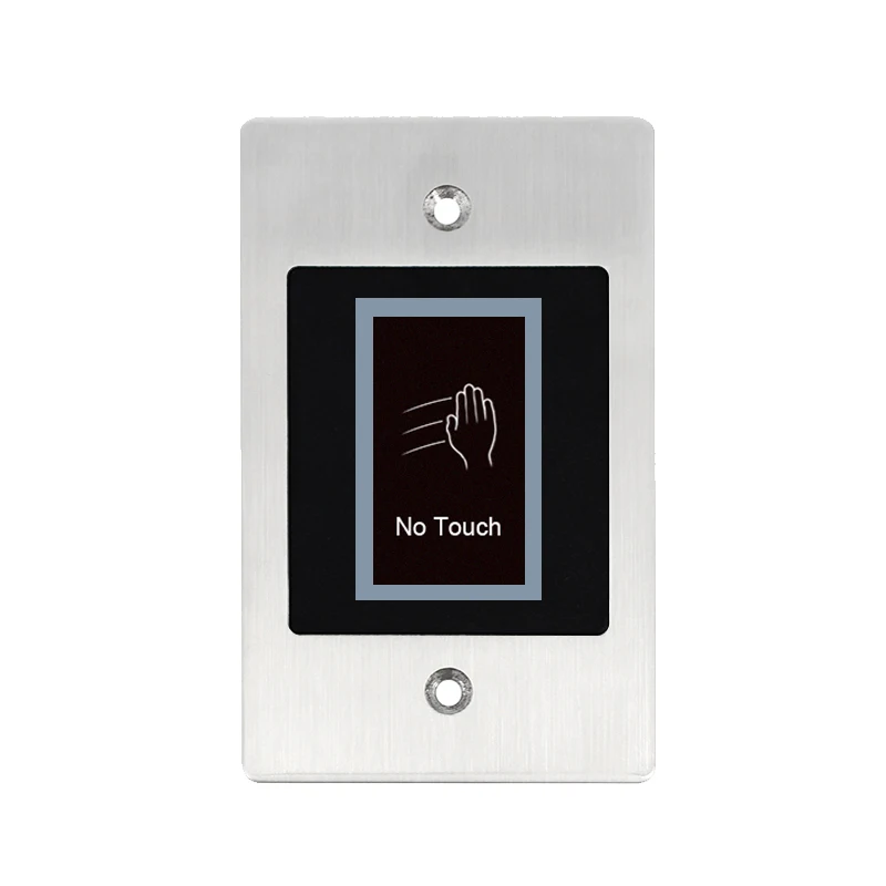 IP66 Waterproof Stainless Steel Embedded No Touch Push Exit Button Door Release with Timer Delay for Access Control