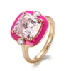 10K solid gold lab diamond ring