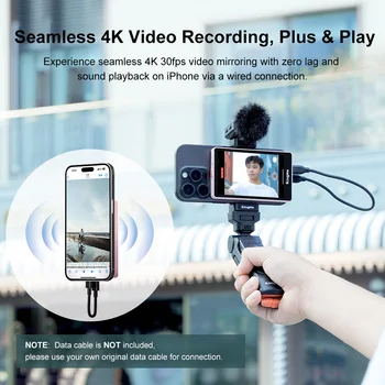 Kingma Phone Vlogging Monitor 4K 30fps Video Casting Built-in  Remote Magnetic Rear Camera Selfie Monitor Screen product image