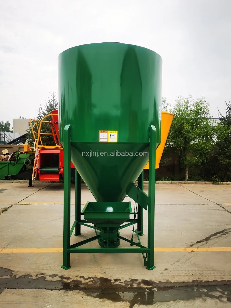 2-Ton Electric Mixer for Cattle Feed Stainless Steel Farm Blender Factory Direct Sales