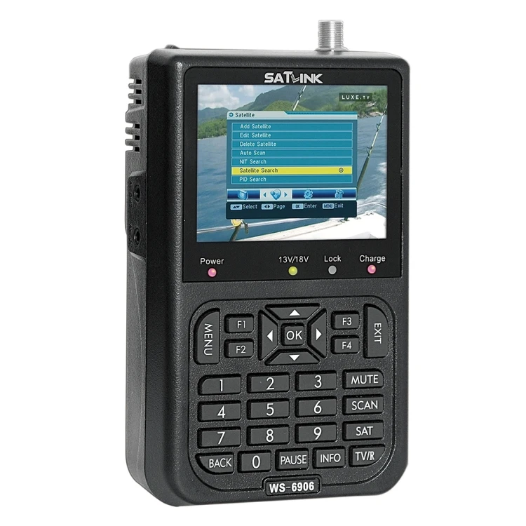 Factory Price SATLINK WS6906 3.5 Inch LCD Colour Screen Portable Digital Satellite Finder Meter