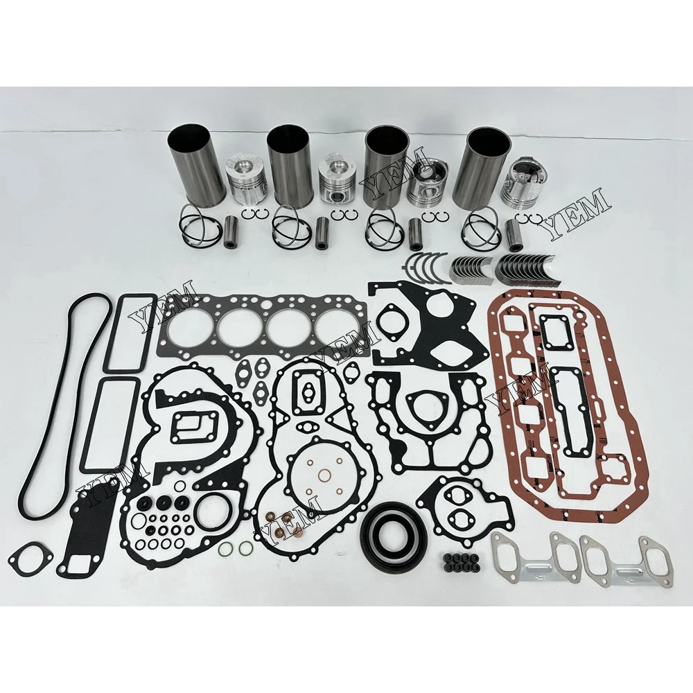 Repair Kit With Piston Rings Liner Gaskets Bearings for Doosan DB33