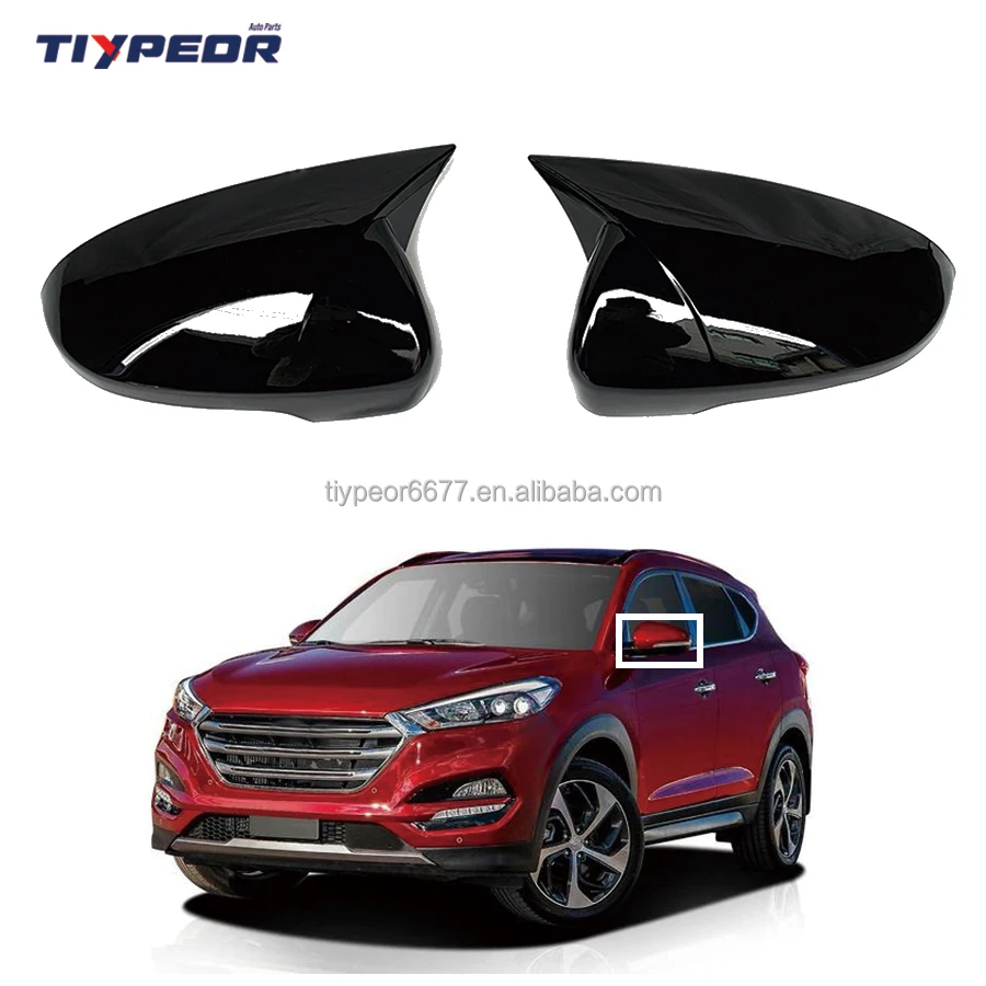 product fit for hyundai tucson 2015   2020 rearview side mirror cover trim frame car exterior accessories side mirror-6