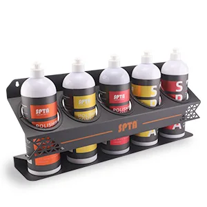 SPTA  Spray Bottle Racks new popular customized wall mount holder ceramic coating holder with 5 holes private label wholesale