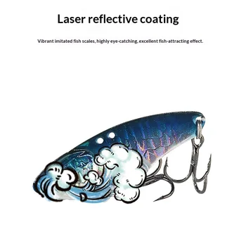 Lexin Ringtail Cobra Micro Metal Remote Vb Die Dragon Teeth VB Luya Bait Perch Mandarin Fish Artificial Hard Bait with Hooks – Metal Jig – view 4