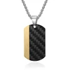 Gold Black Single Pendant Without Chain