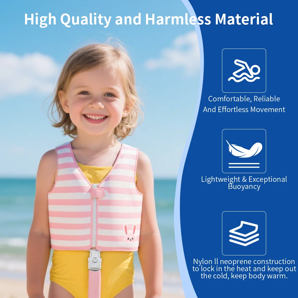 CE認証取得済み ベビー用ライフジャケット 子供用フローティングEPEフォームライフジャケット 幼児用ネオプレン救助ベスト