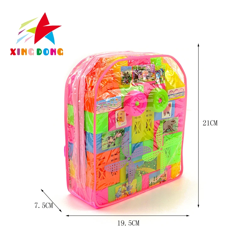 2020  HOT Sell Educational Toys Eco-friendly Non-Toxic Plastic Food Grade Material Building Blocks