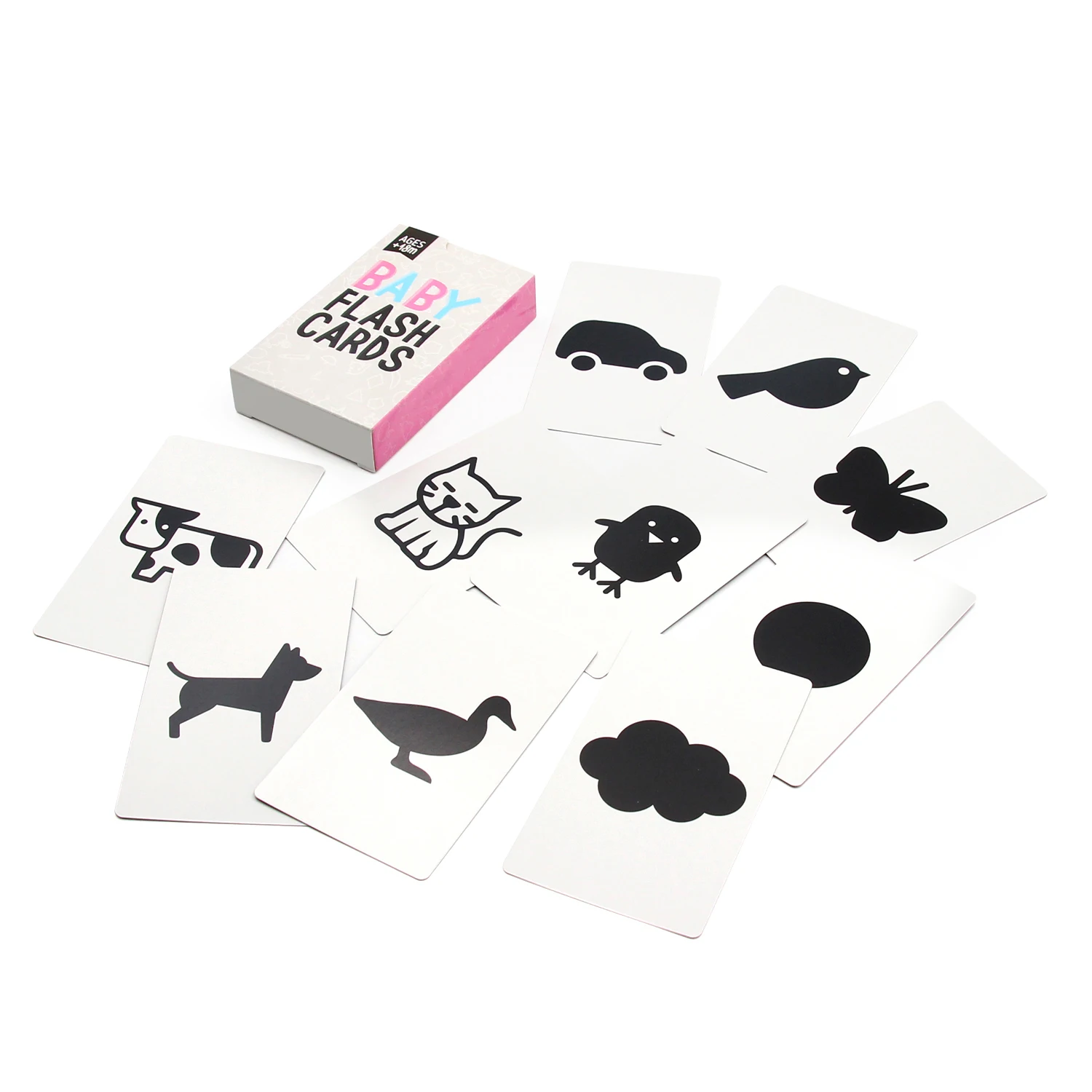 Tarjetas De Estimulación Visual Bebé Alto Contraste Blanco Y Negro: Flashcards Para Recién Nacidos De 0 A 3 Meses, Desarrollo Cognitivo Y Cerebral