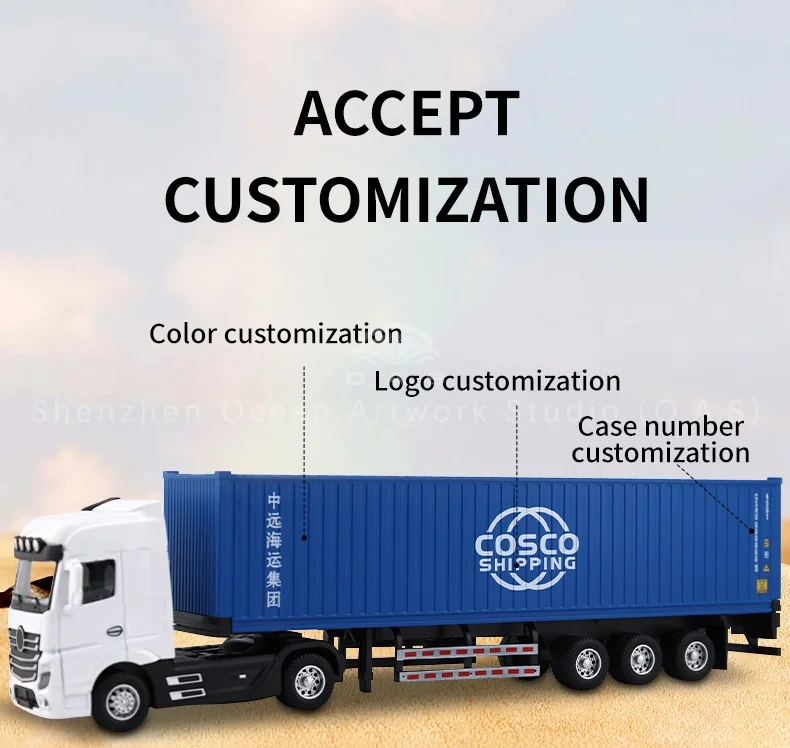 loas container model factory shipping gift customized 150 sx alloy material truck toy scale model-12