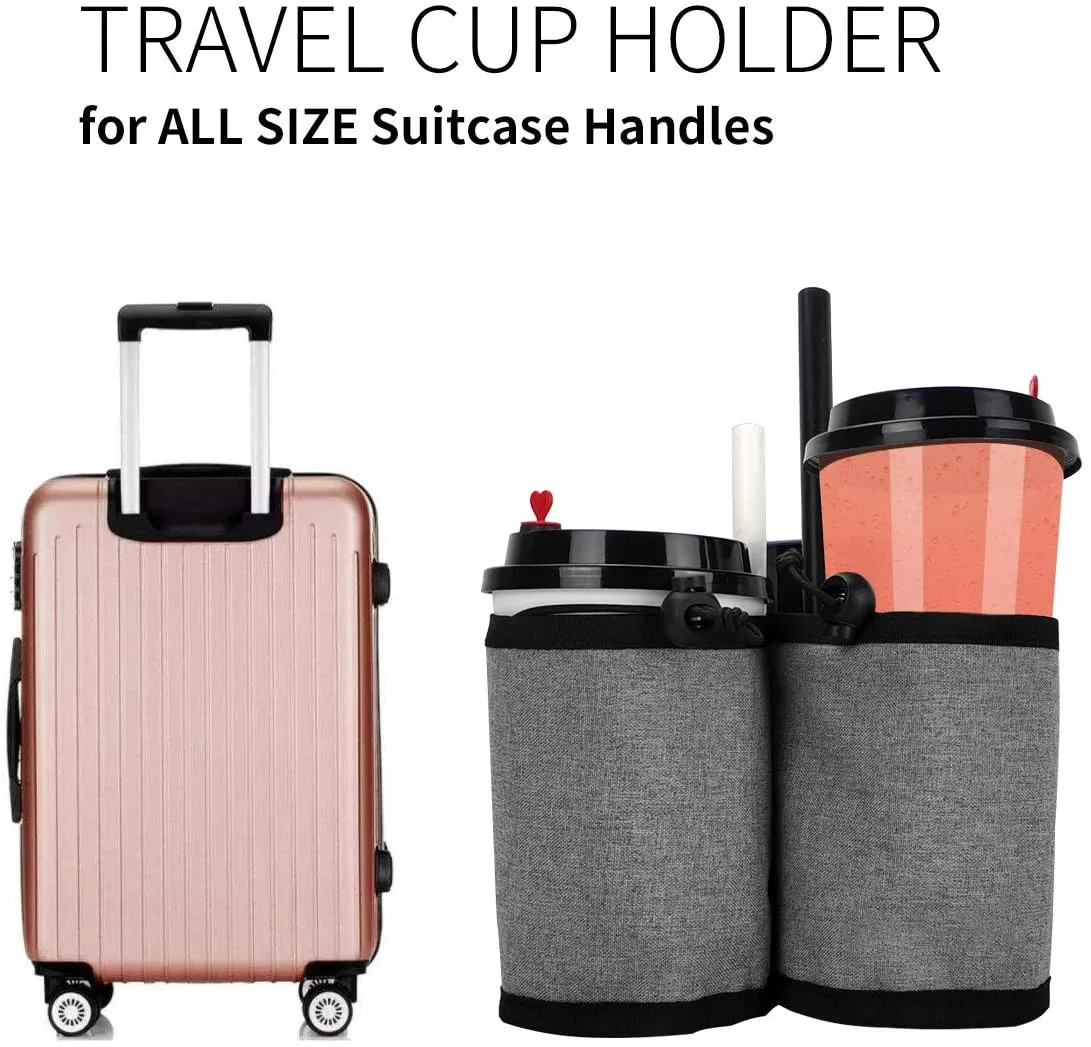 Factory Custom Luggage Travel Drink Bag Cup Holder Fits All Suitcase