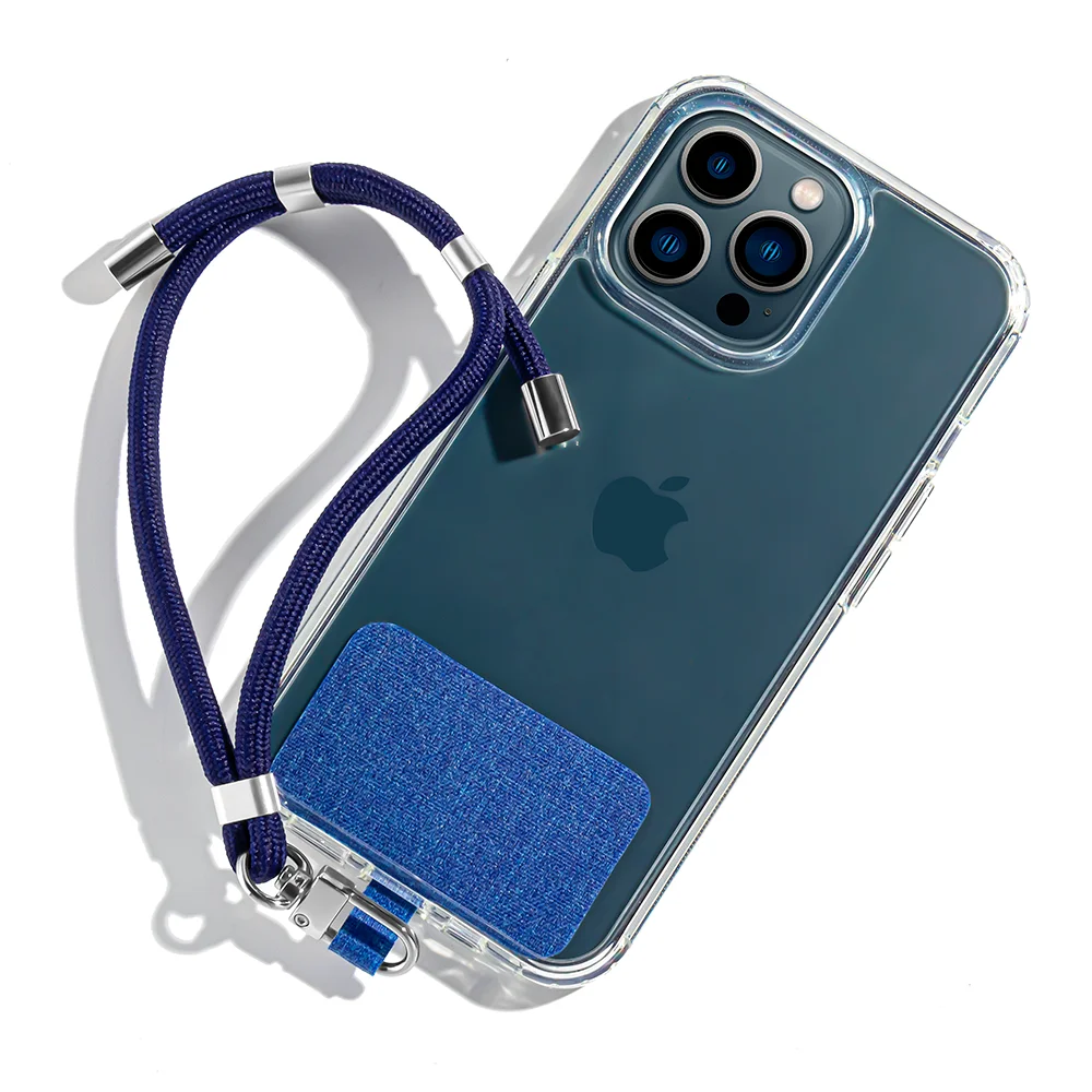 Роскошные дизайнерские регулируемые Tab патч слинг веревка шнур браслет на руку телефон ремни для корпус телефона с металлическим кольцом