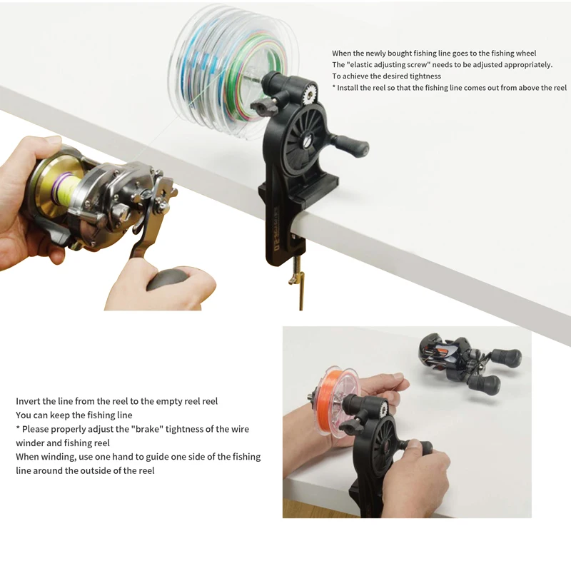 automatic fishing reel winder Line Spooler | Fishing Line Spooler The tightness of the winding wire can be adjusted Using a Line Winding Machine