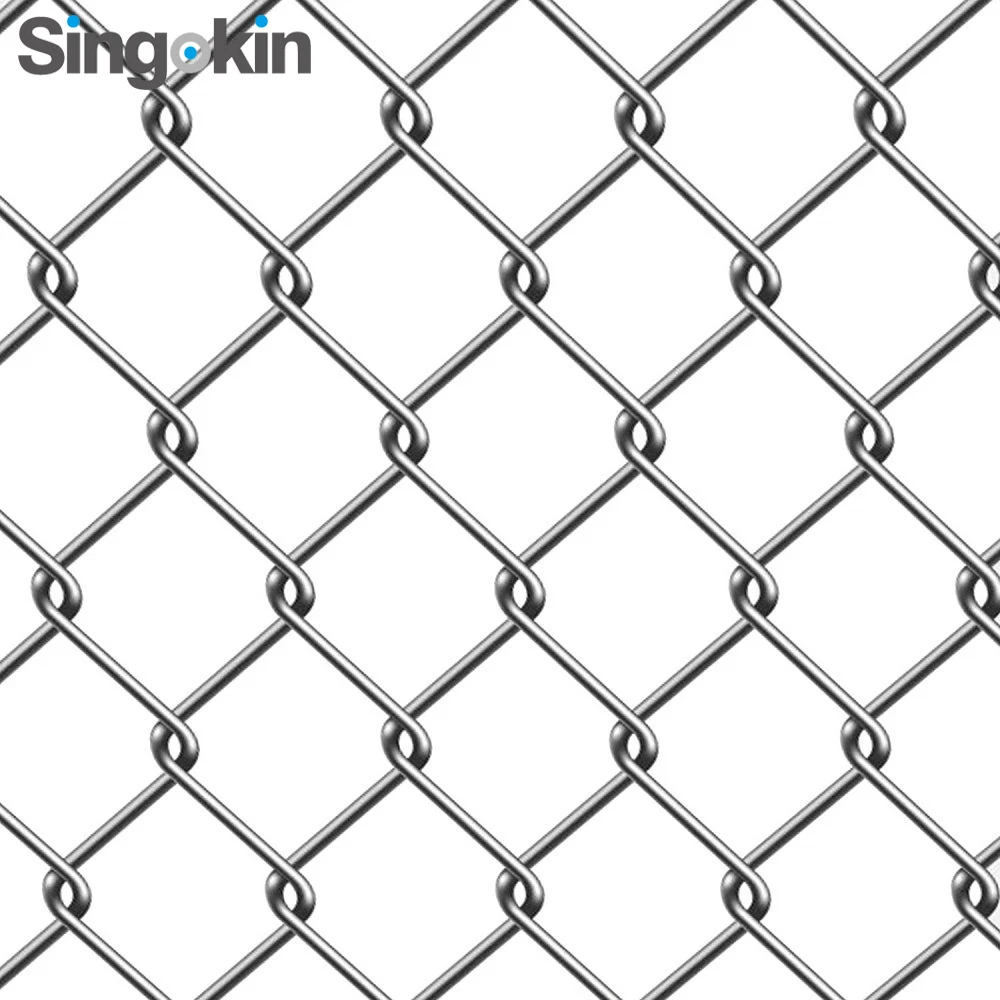 Free Sample Wholesale Price 50x50 Diamond Mesh Pvc Coated Chain Link  Fencing 50ft Rolls