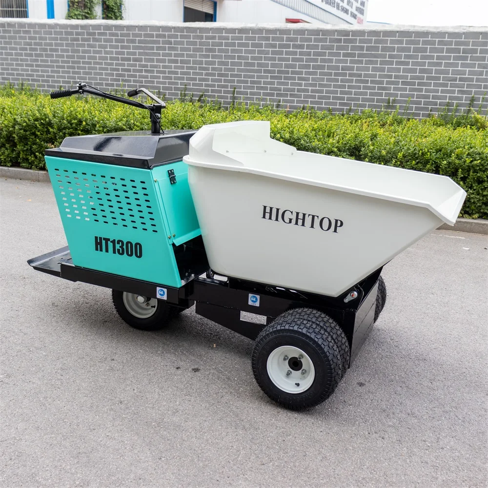 HIGHTOP HT1300T Mini Hydraulisk Dumphjul Small Mini 1,3 Tonns Dumper Med Bensinmotor Og EPA Euro 5