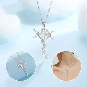 Merryshine Women's 925 Sterling Silver Mystical Snake Wiccan Pagan