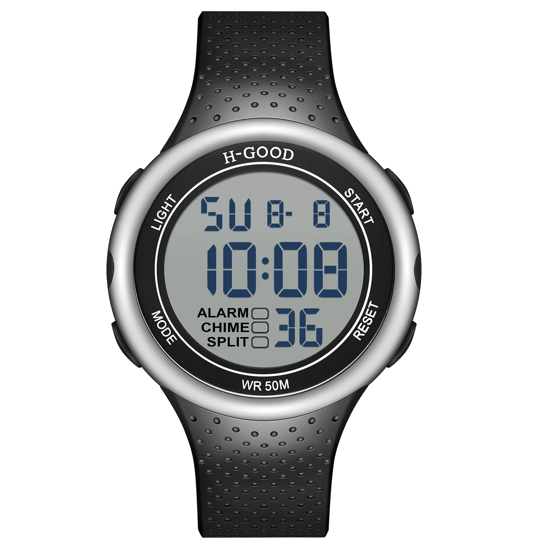 H-GOOD TK-0019 Men's Fashion Luminous Watch Multifunction Alarm Clock 5Atm  Waterproof Watch