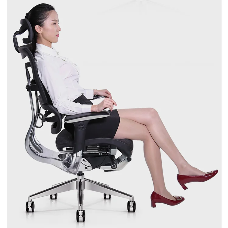JNS 801 Commercial Furniture 3D Adjustable Mesh Chair Ergonomic Office Chair 1 Piece Aluminum Modern 4 Gas Lift 5 Years Optional