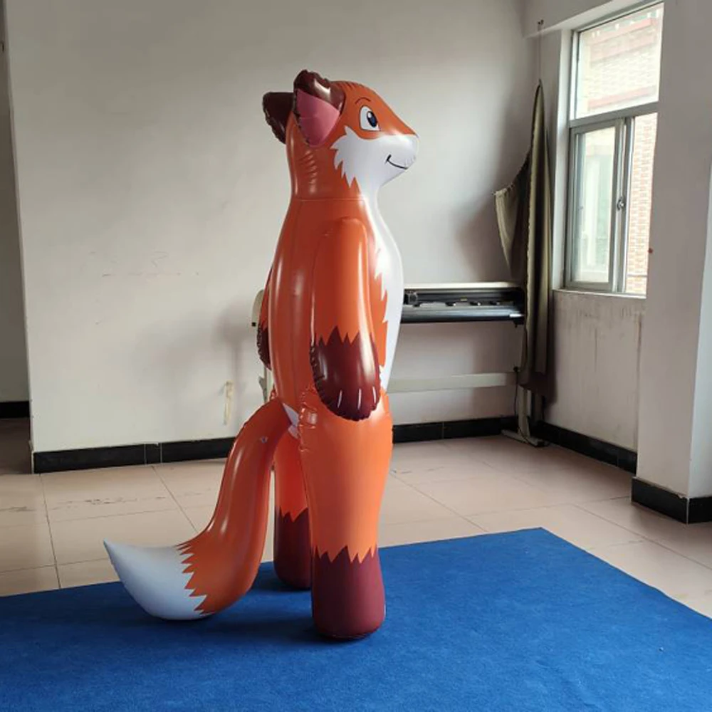 Factory Customized 6ft High  Inflatable Cartoon fox  for Sale