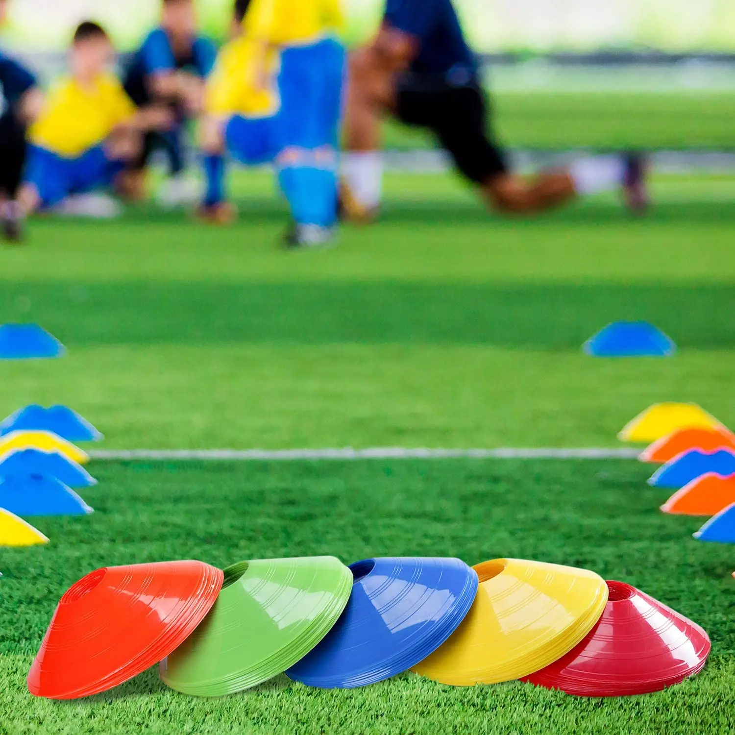 Disc Cone Set Soccer Football Training Equipment Agility Soccer Cones