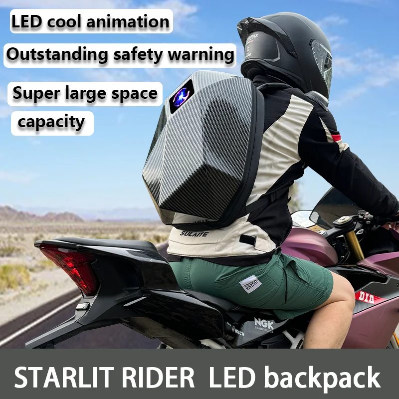 china motorcycle helmet backpack factory Professional China Factory Reusable Advertising LED Display Screen Digital  Hard Shell Motorcycle Riding Knight Backpack Helmet