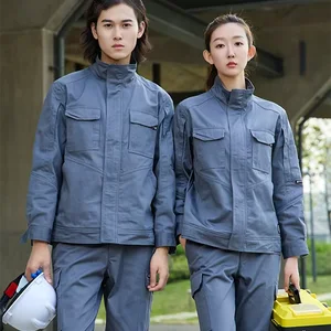 CVC Factory Anti-static Customized Labor Protection Uniforms Construction Corporate Workwear