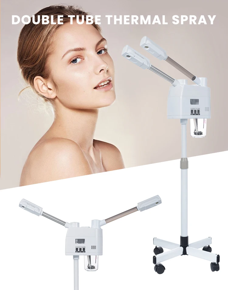 Portable Facial Steamer With Stand Vapor Ozone Ionic Steamer Facial