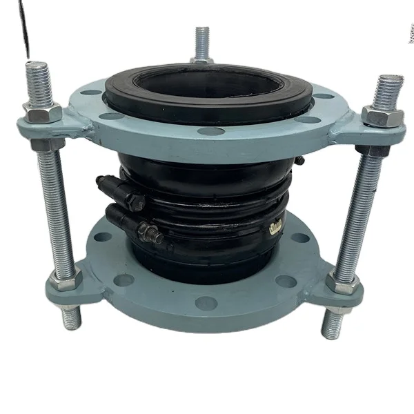 Double Bellow Dn150 Rubber Expansion Joint Flange Type