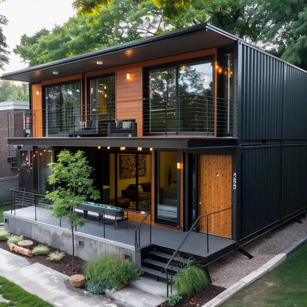 20ft Prefab Shipping Container Home Tiny House with 3 Bedrooms Floating Inflatable Steel Villa