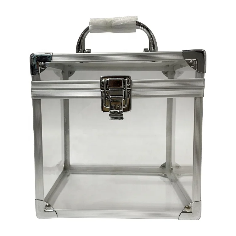 Customized Crown Carrying Case Pageant Acrylic Tiara Display Case Clear