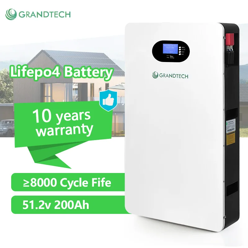 Cáilíocht ard 10kWh 15kw 48V 200Ah Baiscne Liúnaíochta Balla ESS Leisteach BMS Cliste 8000 Cycles 48V Bater LiFePO4