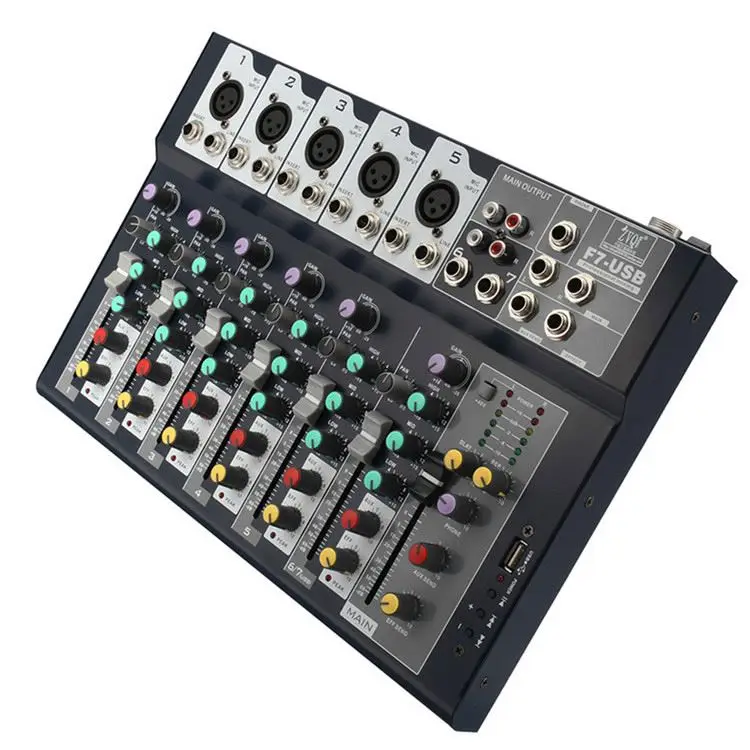 GAX-F7小型MP3サウンドオーディオミキサー/プロフェッショナル