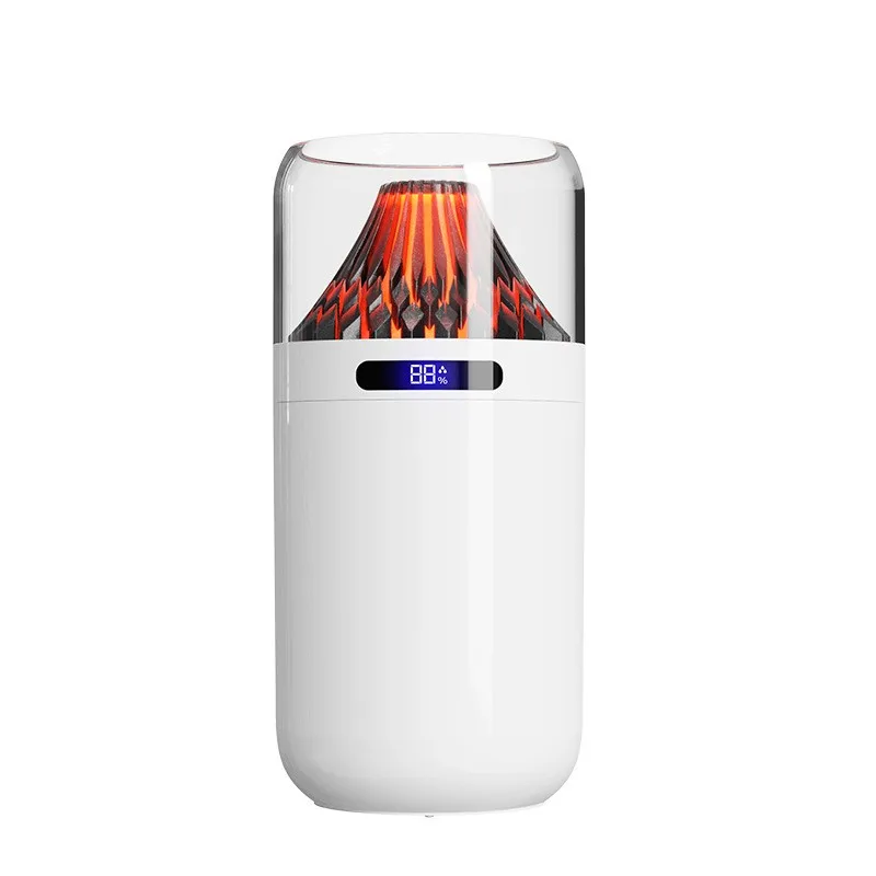 B2B Electronic Mall Simulation Volcano Spray Led Night Light Car Purifying air Humidifier Portable Mini Water Refill Atomizer