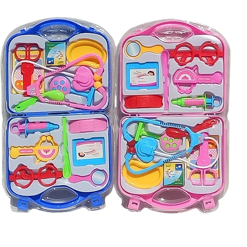 Настраиваемый детский игровой домик, пластиковые игрушки, набор докторов, детские игрушки, коробка для имитации лекарств, докторские игрушки, инъекции стетоскопа