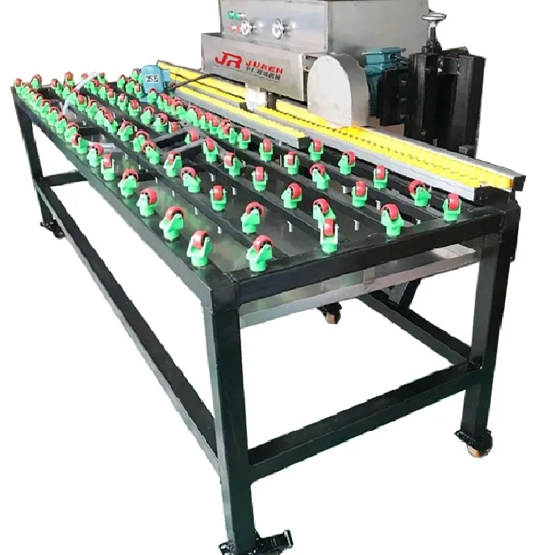 Fast Manual Glass Edging Machine Glass Edge Polishing Machinery Support Low E Glass Rough Grinding Polisher