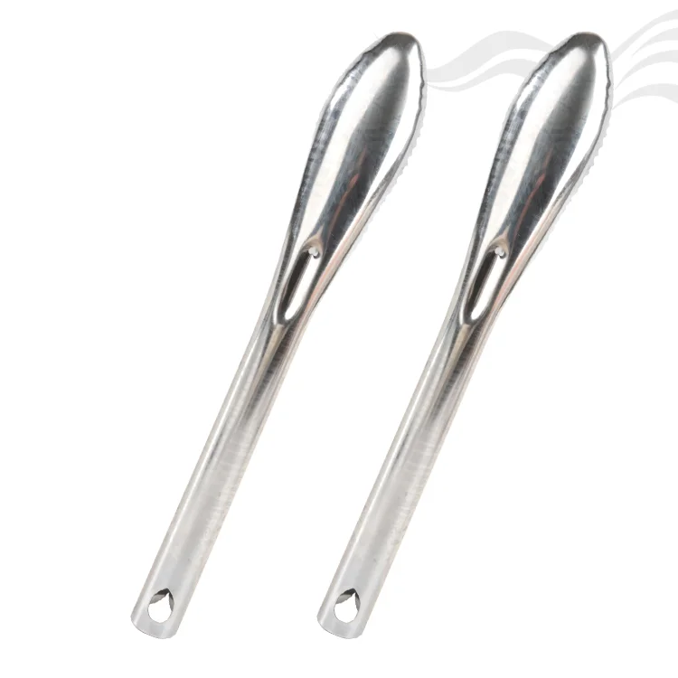 Rust-Proof Fish Skin Scraper Kitchen Fish Scale Remover Cleaning Tool Non-Slip Dual Serrated Stainless Steel Fish Scaler