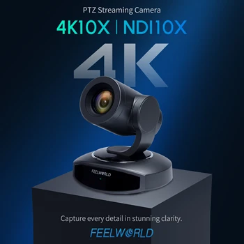 FEELWORLD Customizable 4K10X PTZ IP Camera with Auto Tracking & Face Recognition Government Surveillance Solution Bulk Order detail image