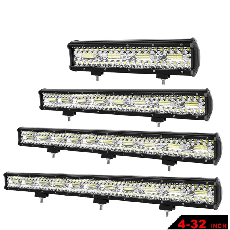 4-20inch Off Road Led Bar 12v 24v Combo Led Light Bar/work Light For ...