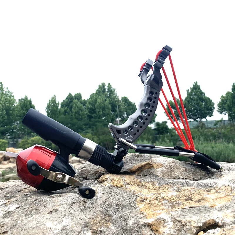 Fionda Da Pesca E Tiro Sportivo In Metallo Con Mirino, Per Campeggio E Outdoor