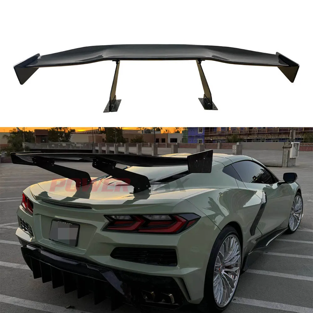 Carbon Fiber Zr1 Style Rear Wing Fit For Corvette C8 2019+ Rear Trunk ...