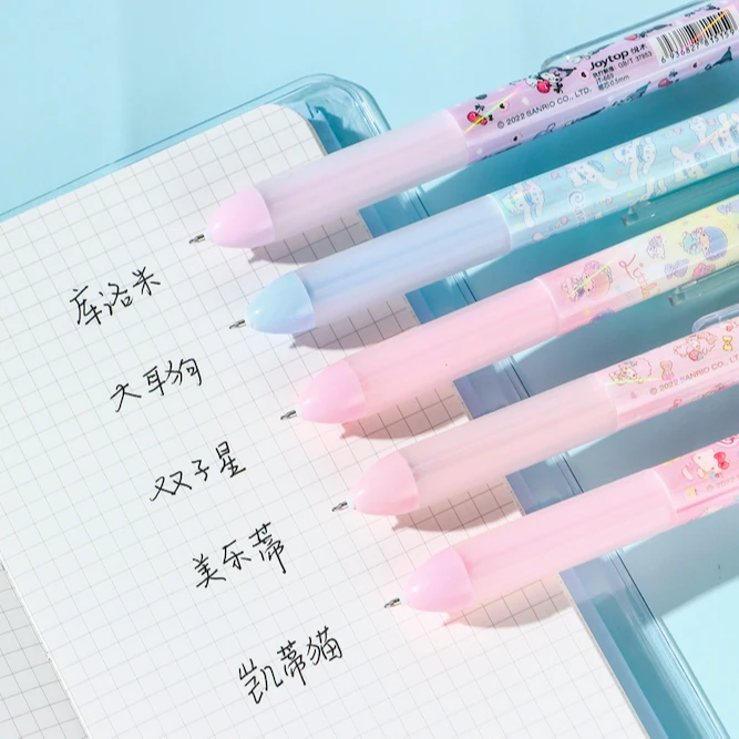 Wholesale kawaii 20pcs Gel Pen Bag Packaging Cute Cartoon Set 0.5m Black Signature Pen Student Stationary Supplies