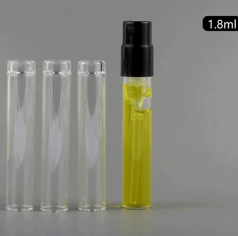 empty perfume sample bottles