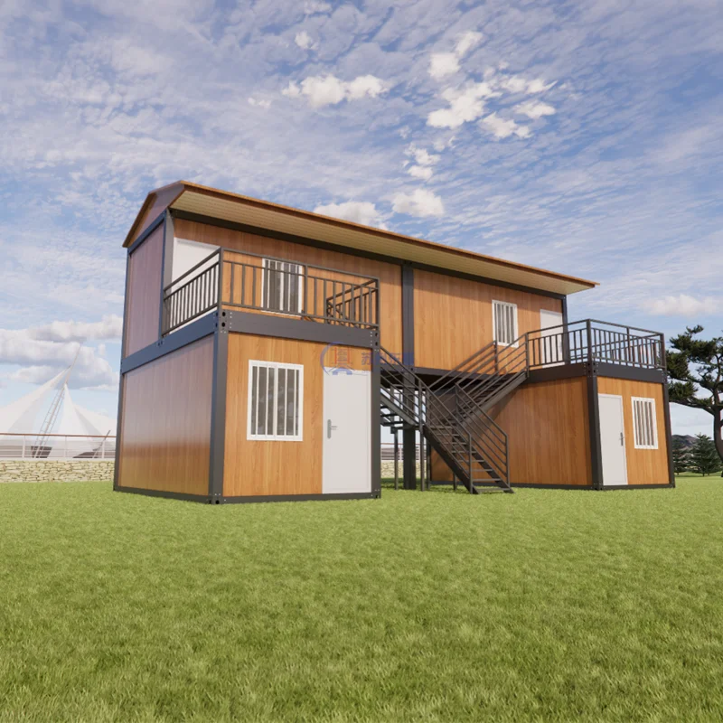 منزل حاويات معياري فاخر بحجم 40 قدم و20 قدم، منزل تخييم جاهز، منزل حاويات قابل للفك، منزل صغير جاهز قابل للفك