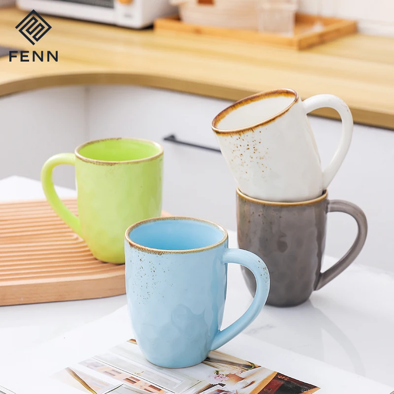 product fenn wholesale spray brown color spot porcelain mugs supplier mug gift  porcelain mugs for restaurant-59