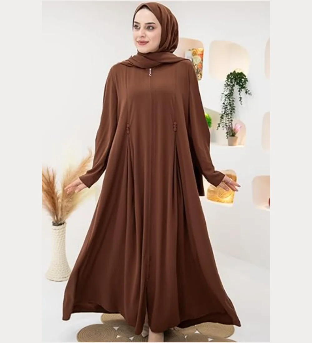 Custom Modest Dress for Muslim Women Abaya Dubai Women Muslim Dress Prayer  Dress Casual Breathable Style Muslim Islamic Clothing
