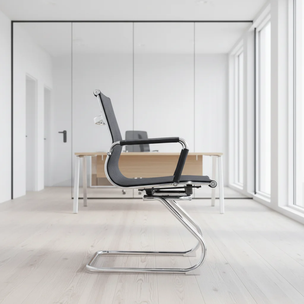 Modern Ergonomic Leather Executive Office Chair with Adjustable Height and Steel Frame Assembly 2